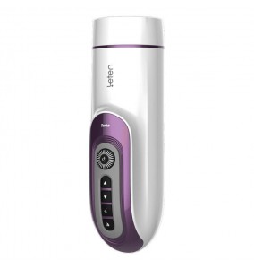HK LETEN SUPREME AV Idol Rola Misaki Product Endorser Electrical Moaning Interactive Intelligent Heating Automatic Retractable Masturbator (Chargeable - Purple)